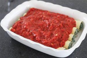 cannelloni met spinazie en ricotta stap 5
