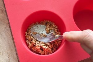 Chocolade pinda cups stap 3