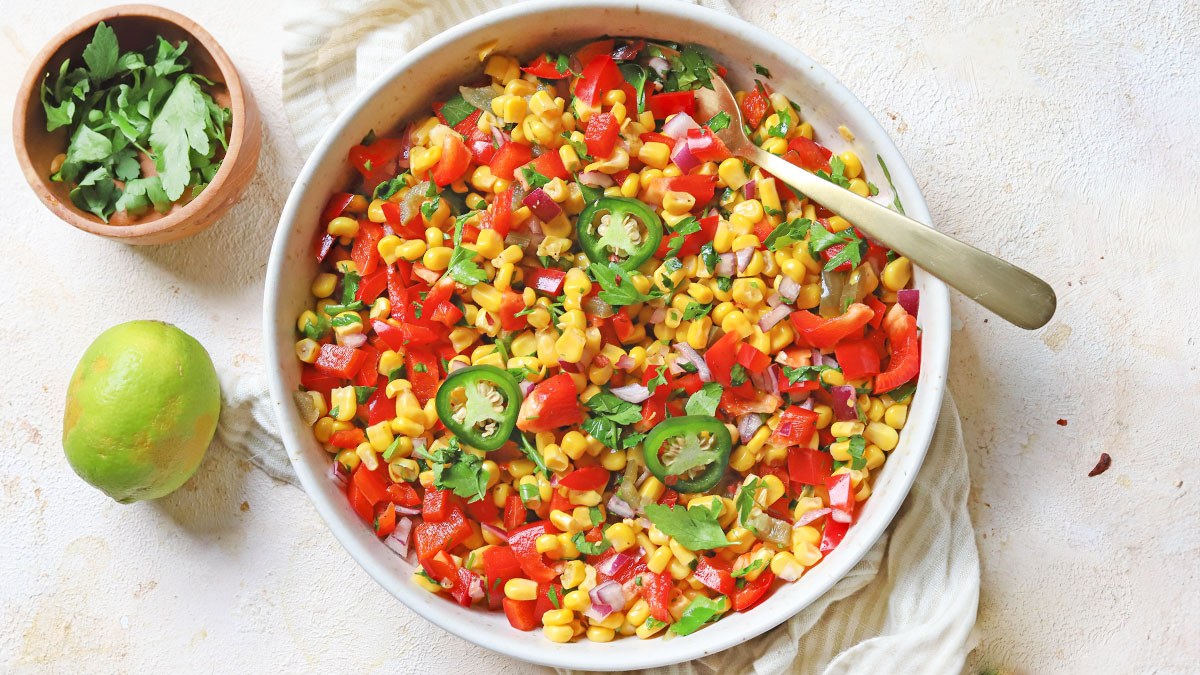 Maissalade met Mexicaanse twist