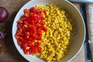 mais salade mexicaans stap 1
