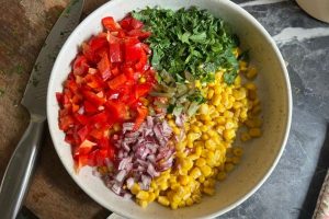 mais salade mexicaans stap 3