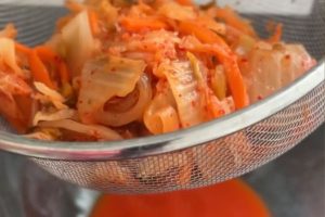 gebakken kimchi rijst stap 1