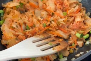 gebakken kimchi rijst stap 4