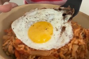 gebakken kimchi rijst stap 6