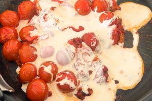 Tortellini met tomaten roomsaus stap 4