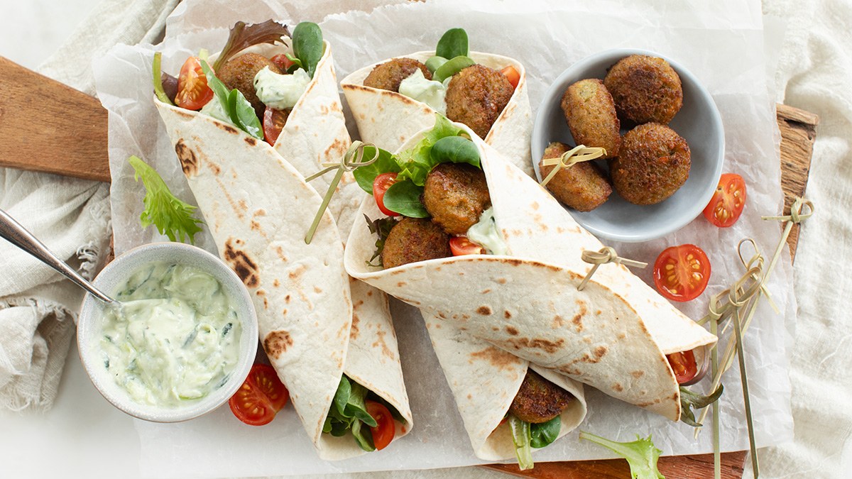 Wraps met falafel