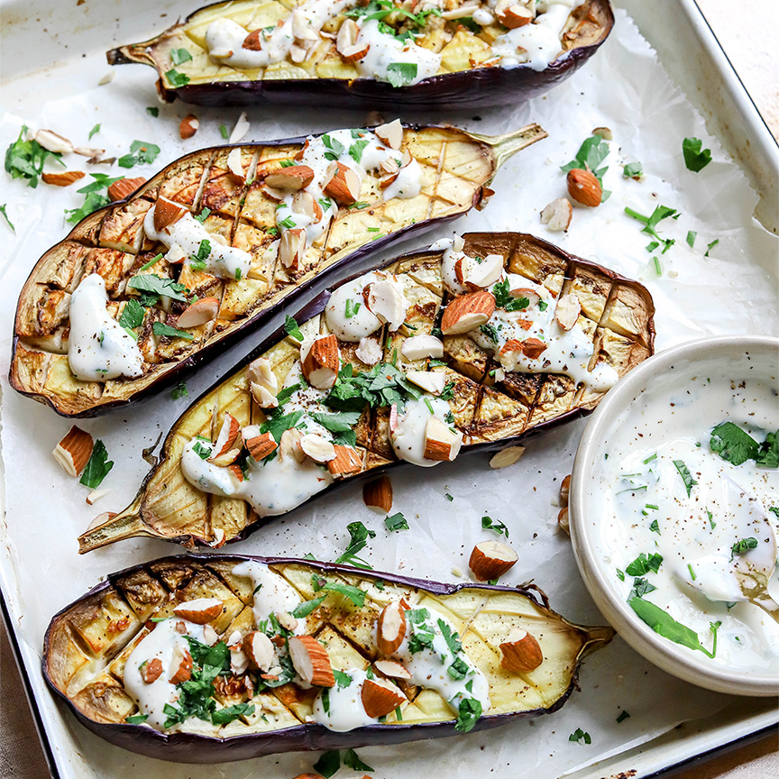 aubergines uit de oven recept
