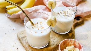Lactosevrije vanille banaan milkshake recept