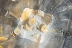 Lactosevrije vanille banaan milkshake stap 3