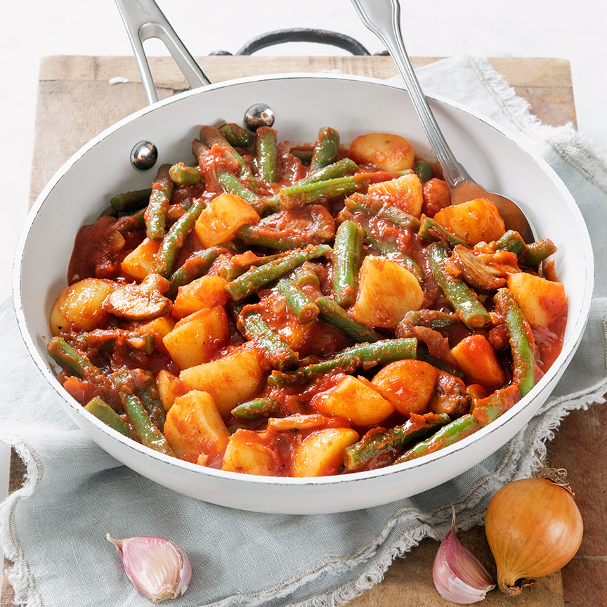 Sperziebonen in tomatensaus recept