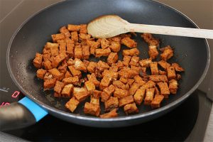 Tofu salade met limoendressing stap 1