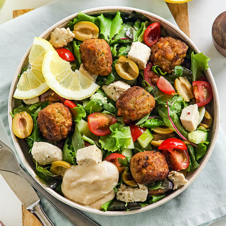 falafel salade recept