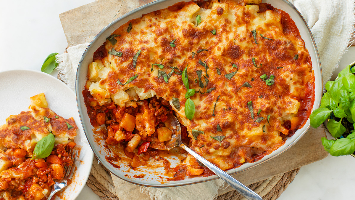 Bolognese aardappel schotel