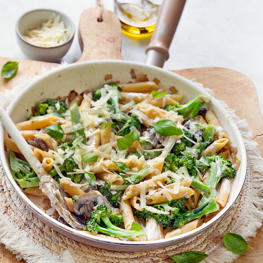 pasta boursin met broccoli maken