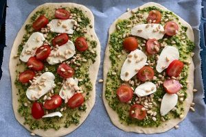 pizza pesto stap 2