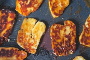 Halloumi wraps stap 3