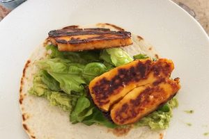 Halloumi wraps stap 5