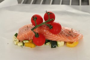 zalm pakketje met groenten stap 2