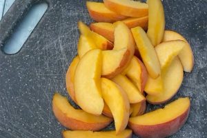 bruschetta met perzik stap 2