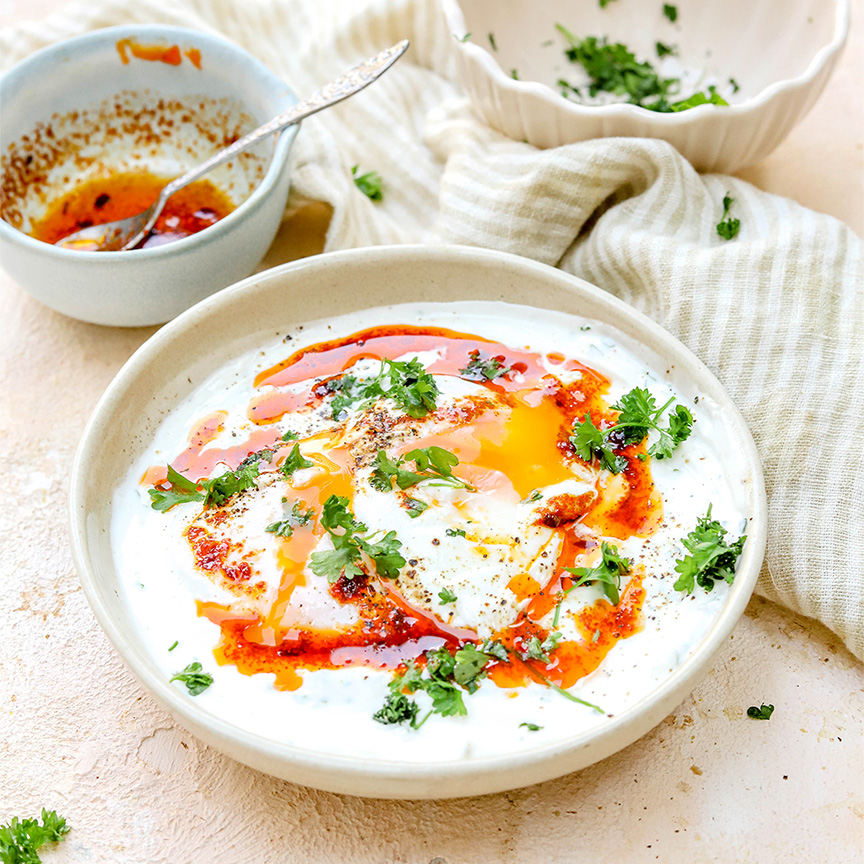 cilbir turkse eieren recept