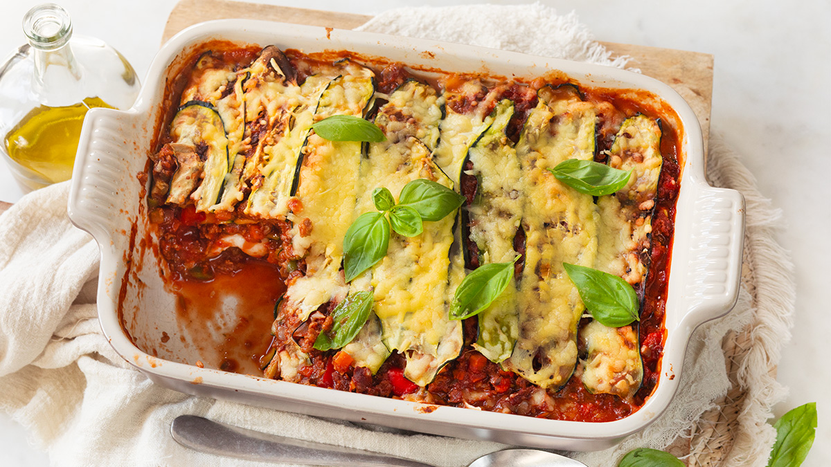Courgette lasagne: koolhydraatarm en licht