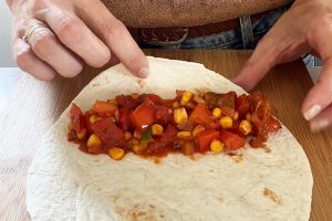 Enchiladas met kip stap 4