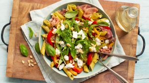 pastasalade met geitenkaas recept