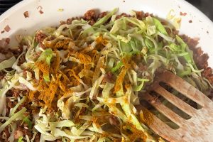 spitskool roerbak met kerrie stap 2