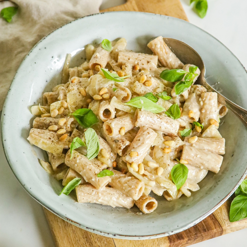 Frisse pasta met venkel en citroen