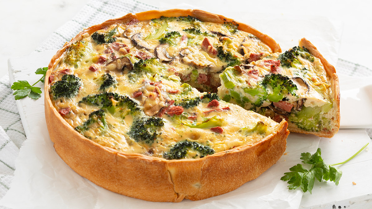 Broccoli quiche