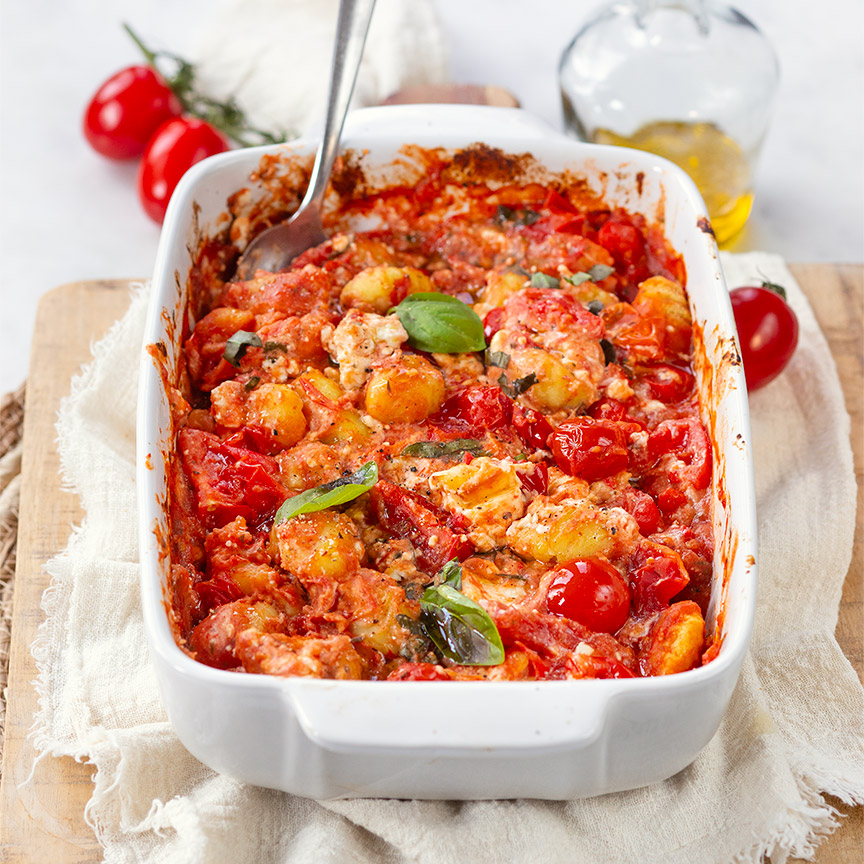 Gnocchi met feta uit de oven maken
