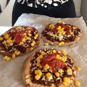 Tostadas met gehakt stap 3