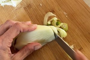 Venkel risotto stap 1