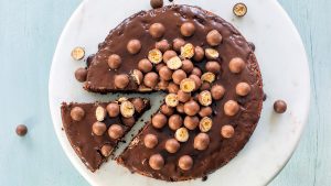 Brownietaart met Maltesers recept