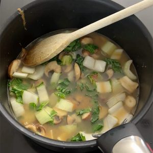 miso soep met gyoza stap 3