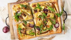 Plaattaart met brie recept