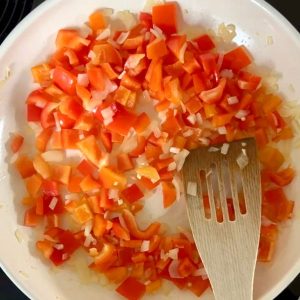 Stroganoff saus stap 1