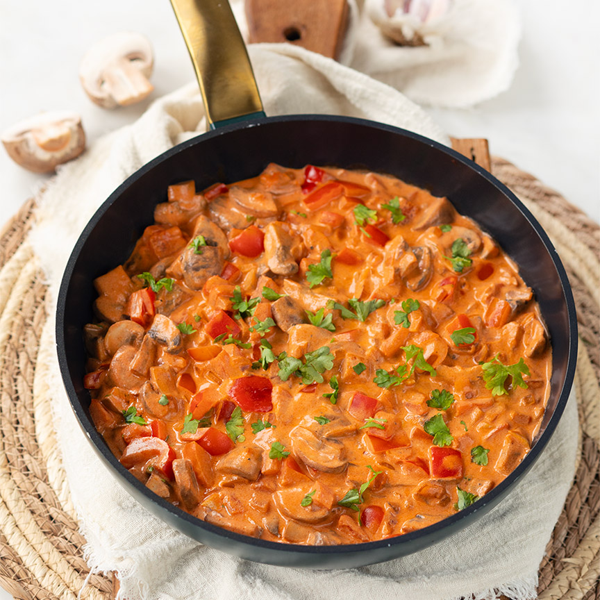 Stroganoff saus maken