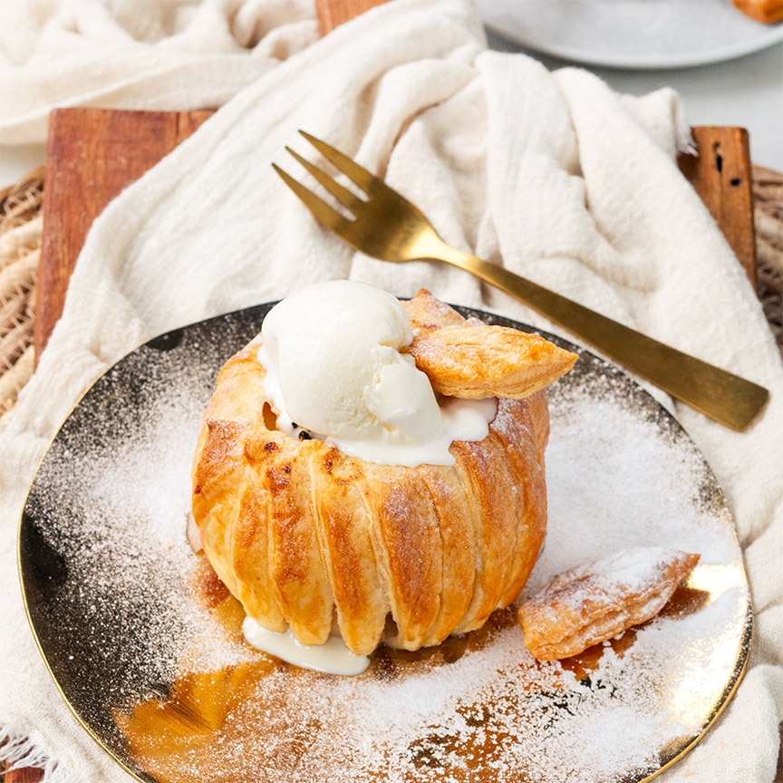 Appels in bladerdeeg uit de oven recept