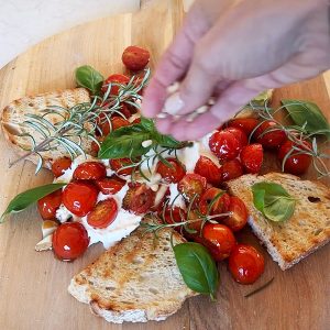 Gemarineerde tomaatjes met burrata stap 6