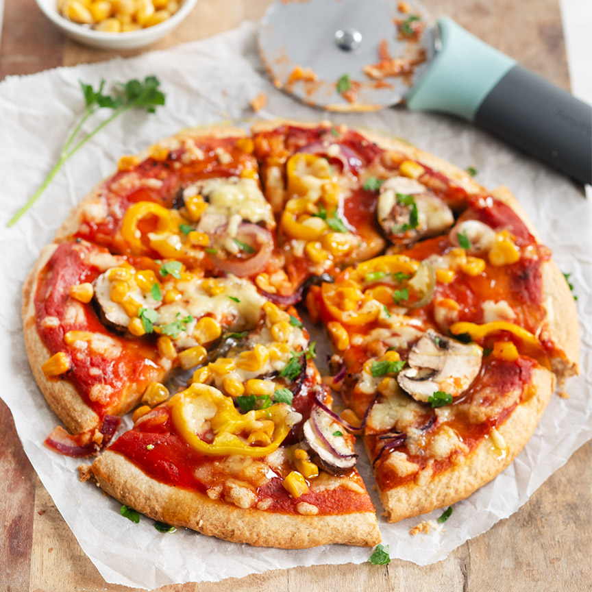 Mexicaanse pizza maken