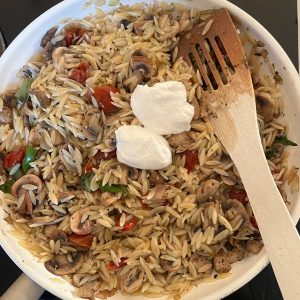Orzo met champignons stap 3
