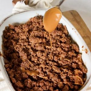 Speculaas crumble stap 6