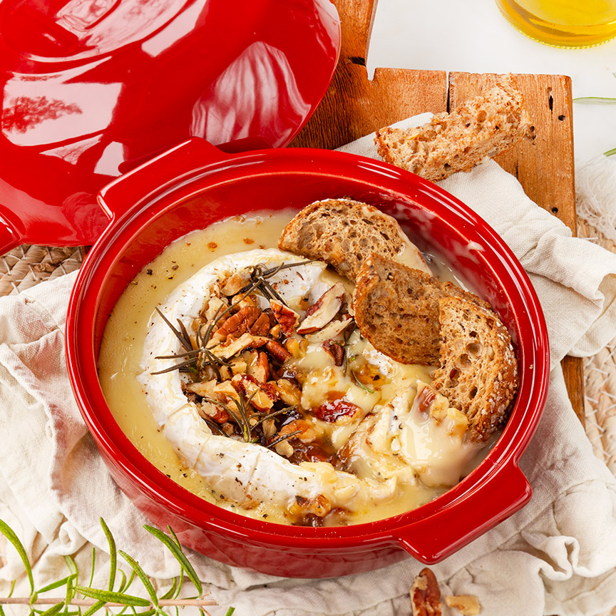 Camembert met noten en honing maken