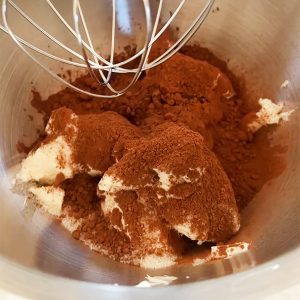 Baileys cheesecake toetje stap 1