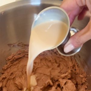 Baileys cheesecake toetje stap 2