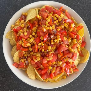 Vegetarische nacho’s stap 2