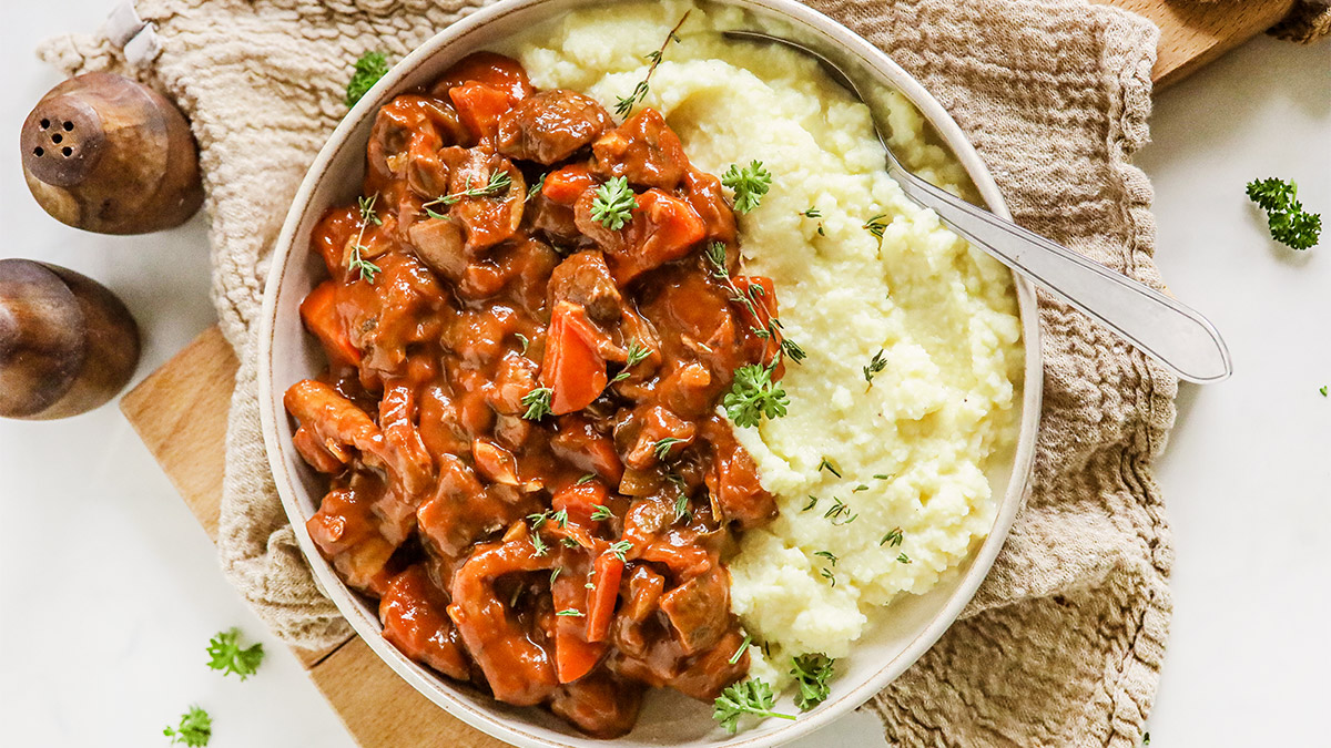 Vegan boeuf bourguignon