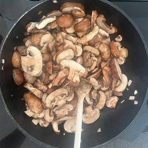 Wellington met paddenstoelen stap 1