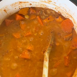 Zoete aardappel curry stap 6